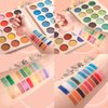 VERONNI 65 Colors Professional Eyeshadow Palette ，Highly Pigmented Glitter Metallic Shimmer Matte Makeup Palettes Ultra Blendable Nude Bright color Natural board Make Up Palletes（Rose Gold）
