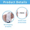 codree 8 Pieces Bed Sheet Organizer Bands-Sheet Keepers Closet Organization-Elastic Bed Sheet Storage-Bedding Bands for Foldable Bedsheet, Pillow Case, Duvet (King)