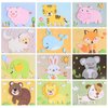 Ipetboom 12 Sheets of EVA Foam Stickers Mosaic Animal Puzzle Stickers 3D Sticker Fun with Foam Animals Sticker, DIY Activity Learning Education Games Adorable Art Craft Kits for Toddler Kids