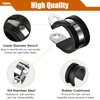 KKEETUR 80 Pcs Cable Clamps Assortment Kit, 7 Sizes 304 Stainless Steel Metal Cable Clamp, Insulated Wire Clamps Cushion Rubber Coated Pipe Hose Clamp 1/4" 5/16" 3/8" 1/2" 5/8" 3/4" 1"