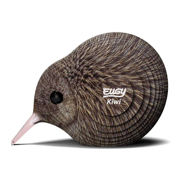 Eugy Kiwi Bird 3D Puzzle - 24 Piece Eco-Friendly Educational Toy Puzzle for Boys, Girls & Kids Ages 6+