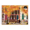 Galison Autumn in The Neighborhood 1000 Piece Puzzle from Galison - 27" x 20" Beautifully Illustrated Puzzle from Joy LaForme, Thick & Sturdy Pieces, Challenging Activity for Adults, Unique Gift Idea!