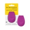EcoTools Bioblender Makeup Sponge, Compostable Makeup Blending Sponge, Eco-Friendly, For Liquid & Cream Foundation, Base Makeup Coverage, Cruelty Free, Latex Free & Vegan, Purple, 1 Count