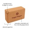Hugger Mugger Cork Yoga Block - Naturally Grippy Texture, Durable, Made from Renewable Cork, Rounded Edges for Comfort, Great for Sweaty Hands BL-CORK