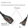 Lsgoodcare 2-Pin Advanced G Shape Police Earpiece Headset PTT with Mic Compatible with Motorola 2 Way Radio CP040 CP200 XTNi DTR VL50 Walkie Talkie Earphone -Pack of 10