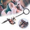 Beautiful Portable Mini Tattoo Machine Tattoo Key Chains, Tattoo Gun Model Keychain Bag Pendant Necklace Clothes Decoration For Fashional People, Tattoo Artist Cx12 Black