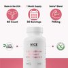 N1CE Nutrition L-Glutathione 765mg with Vitamin C 500mg - Setria® Glutathione - Reduced Form Blend & Transport C-Plus® - Vitamin C - 60 Capsules