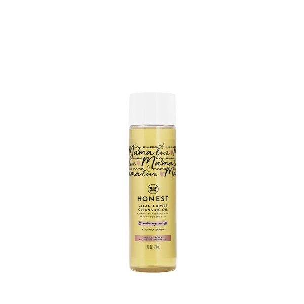 The Honest Company Honest Mama Clean Curves Cleansing Shower Oil | Naturally Derived, Soap Free | Avocado Oil, Vitamin E | 8 fl oz