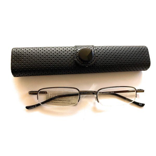 4 PAIRS FOSTER GRANT half frame READING GLASSES W TUBE CASES 2.50 STRENGTH NEW