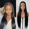 MITIMES 32inch Long Straight Lace Front Wigs Natural Black Glueless Straight Hair Lace Front Wig Pre Plucked Synthetic HD Lace Front Wig For Black Women
