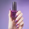 OPI Nail Lacquer, Sheer & Bright Shimmer Finish Purple Nail Polish, Up to 7 Days of Wear, Chip Resistant & Fast Drying, Fall 2023 Collection, Big Zodiac Energy, Feelin' Libra-ted, 0.5 fl oz