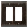 Franklin Brass 126390 Stately Double Decorator Wall Plate / Switch Plate / Cover, Venetian Bronze