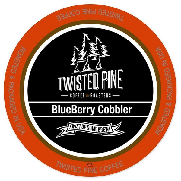 Twisted Pine Blueberry Cobbler Flavored Coffee, Single-Serve Cups for Keurig K-Cup Brewers, 24 Count