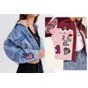 Meneng Embroidered Patches Iron-on Appliques: 30pcs Assorted Cool Punk Embroidery Sew-on Patch for Jackets Clothing