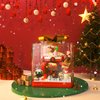 BrickBounty 714 Pcs Christmas Apple House Building Blocks Set with LED Lights & Transparent Display Box, Christmas-Toys Christmas-Tabletop-Decorations for Both Kids and Adults