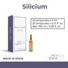 MEDIDERMIK SILICIUM. It works in saggy and damaged skin. Increases elasticity. Aestheticians' favorite liquid ampules. 20 ampoules 20x5ml/20x0,17fl.oz.