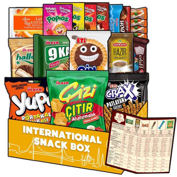 International Exotic Snack Box Variety Pack, Count Premium Foreign Rare Snack Food Gifts for Fun, Mystery Box of Snacks, European Snacks for Adults and Kids (Mini)