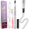HSEE Eyebrow Pen - Eye Brown Makeup, Eyebrow Pencil with a Micro-Fork Tip Applicator Creates Natural Looking Brows Effortlessly and Stays on All Day, Dark Grey