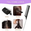 URTHEONE Hair Brush,Detangling Hairbrush Boar Bristle Hair Brushes for Women Men Kids Curly Thick Long Short Wet or Dry Hair, Curved Vented Detangler Brush for Faster Blow Drying (Black)