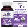 Organic 5-HTP - 200 mg | 99% 5HTP Concentration, Plus Cofactor Vitamin B6 & Lion’s Mane | Water Extracted from Organic Griffonia Seeds | Supports Mood, Cognition & Sleep (60 Capsules | 30 Servings)