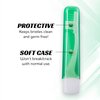 Lingito Travel Toothbrushes, Mini Toothbrush with Toothbrush Cover, Camping Toothbrush, Travel Size Toothbrush with Toothbrush Case Portable Toothbrush, Adults Travel Toothbrush Kit (6 Pack)