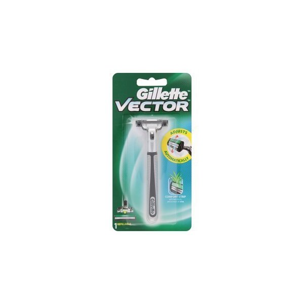 Red Gillette Vector Fits Atra Plus Razor Blade Refill Cartridge Shaver Handle Red