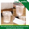 Hommaly 2 Gallon 200 pcs Small Clear Trash Bags(Fit1.8-2 Gal), Strong 1.8 Gallon Garbage Bags, Bathroom Trash Can Bin Liners Unscented, Mini Plastic Bags for Office,Waste Basket Liner,Fit 6,7,8 Liters