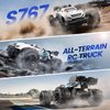 DEERC RC Car, Remote Control Car W/ 2 Batteries for 40 Min Play, All-Terrain Monster Truck 2.4GHz Rock Crawler Toy Gift for Boys Girls Kids Beginners