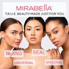 Mirabella Glow Light-Up Clear Shimmer Lip Gloss - LED Applicator with Mirror - Hydrating & Ultra-Moisturizing Formula with Jojoba Oil, Sweet Almond Oil & Vitamin E - .30 Fl Oz / 9ml