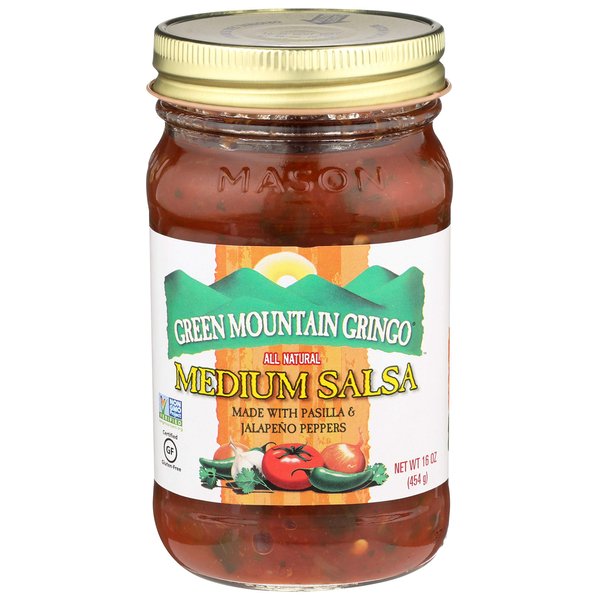 Green Mountain Gringo, Medium Salsa, 16 oz