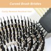 YAFIYGI 1 PCS Hairbrush Cleaner Tool Black Hair Brush Cleaners Quick Cleaning Machine Plus Comb and Rake Easy to Clean Small Hair Brush for Thin and Thick Hair Home and Salon Use