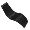 QueenYoung Clip in Hair Extensions Real Human Hair 9pcs 130g Jet Black Hair Extensions Straight Natural Soft Thick Remy Extensions Straight Clip in Hair Extensions Human Hair 22inch Jet Black Color
