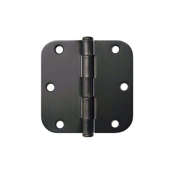 48 PCS Oil Rubbed Bronze 3-1/2 Inch 3.5" X 3.5" in 5/8" Radius Round Corner Interior Door Hinges