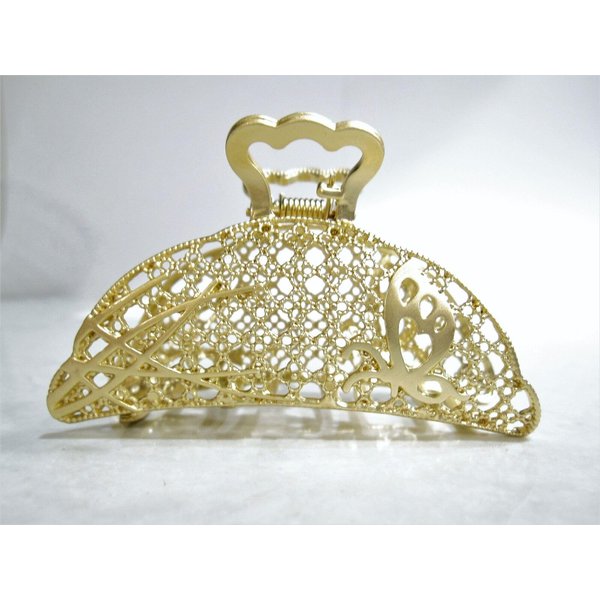 Generic Gold butterfly mesh metal hair claw clip jaw clip
