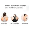 LUNNTE Silicone Shoulder Pads for Womens Clothing, Anti-Slip Shoulder Push-Up Pads Invisible Breathable Shoulder Enhancer Reusable (2 Pairs (Transparent & Skin)