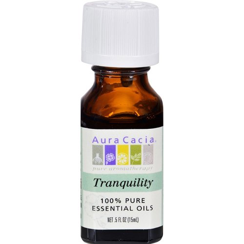 Aura Cacia 100 Percent Pure Tranquility Essential Oil Blend, 0.5 Ounce - 6 per case