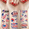 60 Pcs 4th of July Temporary Tattoos for Kids Adult, Independence Day Party Supplies Favors Decorations, Patriotic USA American Flag Fake Tattoo Stickers