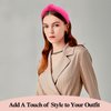 BEGOOD Headbands for Women Fluffy Womens Knotted Wide Headbands Pink Headbands Fashion Hairbands for Women's Hair Designer Winter Turban Hair Accessories for Girls 2Pcs