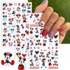 Cute Nail Art Stickers 4Th of July Nail Decals Independence Day American Flag US Heart Star Nail Stickers 3D Self-Adhesive Cute Nail Decals Design for Women Girls Acrylic Nail Art Decoration