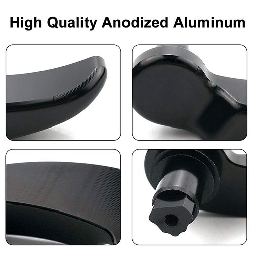 MDPROMCP Black Saddlebag Latch Lever - Saddle Bag Lid Lifters Aluminum Compatible with Harley Davidson 2014-2024 Street Glide Road King Special Road Glide Special Ultra Limited with Hard Bags