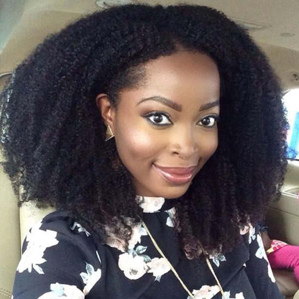 ZigZag Hair Afro Kinky Curly Clip In Human Hair Extensions Brazilian Virgin African American 4B 4C Clip in Hair Extensions Natural Clip Ins For Black Women (14inch, 4B 4C)