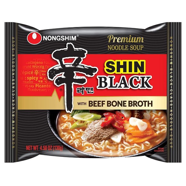 Nongshim Shin Ramyun Gourmet Spicy Instant Noodles, Premium Noodle Soup, 4.58 Ounce, Pack of 4