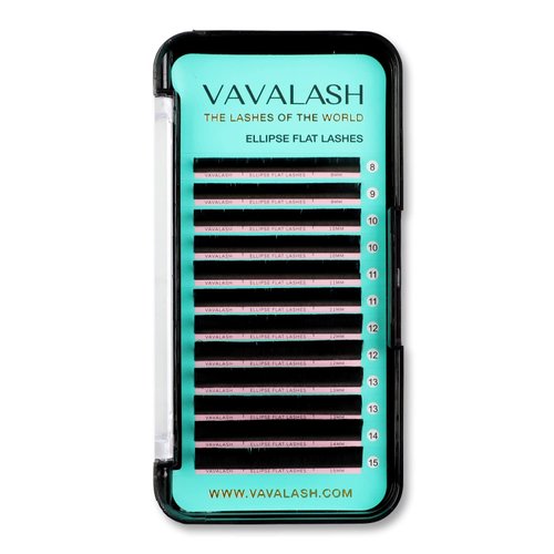Ellipse Eyelash Extensions 0.15mm C Curl 8mm Flat Eyelash Extension Supplies Light Lashes Matte Individual Eyelashes Salon Use Black Mink False Lashes Mink Lashes Extensions(C-0.15-8mm)