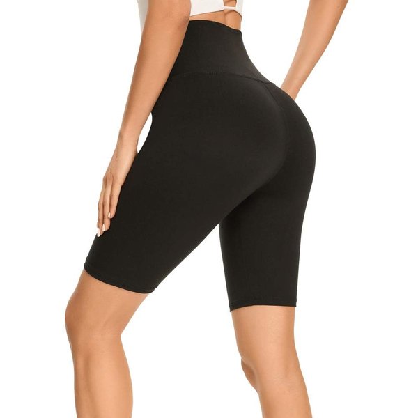 GAYHAY High Waisted Biker Shorts for Women - 8"/5"/3" Soft Black Spandex Shorts for Workout Volleyball Yoga Dance
