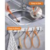 Oanie 6 Pack 25 Inch Drain Clog Remover Tool, Drain Hari Cleaner Tool, Hair Cather Shower Drain Tool, Drain Auger Hair Cleaning Tool for Shower Kitchen Sink Bath Tub Bathroom, Sink Snake Hair Remover