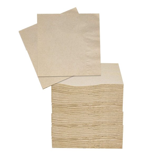 200 Eco Friendly Recycled Bar Biodegradable Napkins 5x5in Beverage Compostable