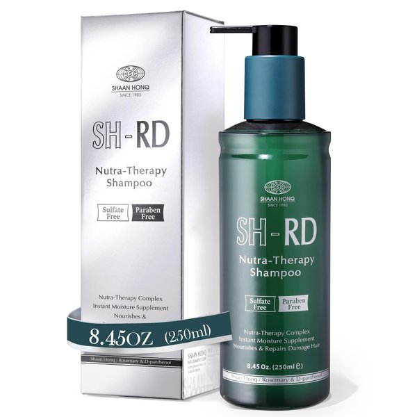 SH-RD Nutra-Therapy Shampoo for Dry, Damaged, Color-Treated, Frizzy & Bleached Hair | Repair Treatment with Proteins for Split Ends & Moisture | Sulfate-Free - 8.45oz/250ml