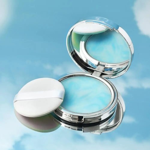 CANDY BELLA Face Setting Powder, Polvo Compacto With Powder Puff, For Silky Blurring Oil Control Long-Lasting Makeup, matte effect, soft skin