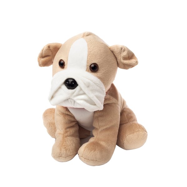 Warmies Microwavable & Weighted Stuffed Animals, Bull Dog - Heated Stuffed Animal Plushie for Warmth & Comfort - Cute Soft Plush Toys for Adults & Children (Boys, Girls, Babies & Toddlers)
