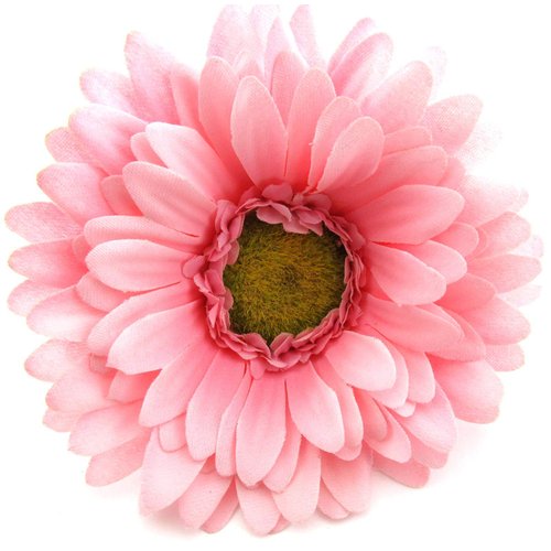 4 inch Light Pink Gerbera Daisy Silk Flower Hair Clip
